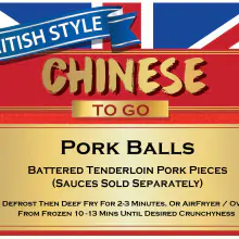 Pork Balls (No Sauce) – British Style Chinese To Go