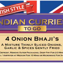 Onion Bahji [x 4 pieces] - British Indian Curries To Go