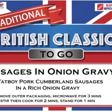 ไส้กรอกในน้ำเกรวี่หอมใหญ่ - British Classics To Go