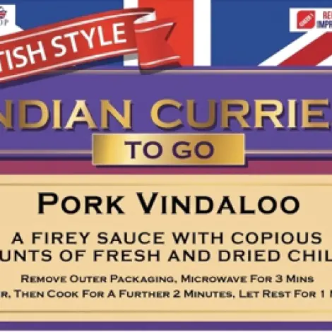 Pork Vindaloo ** - British Indian Curries To Go