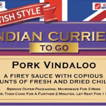Pork Vindaloo ** - British Indian Curries To Go