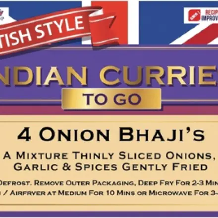 Onion Bahji [x 4 pieces] - British Indian Curries To Go